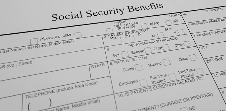 Social Security form